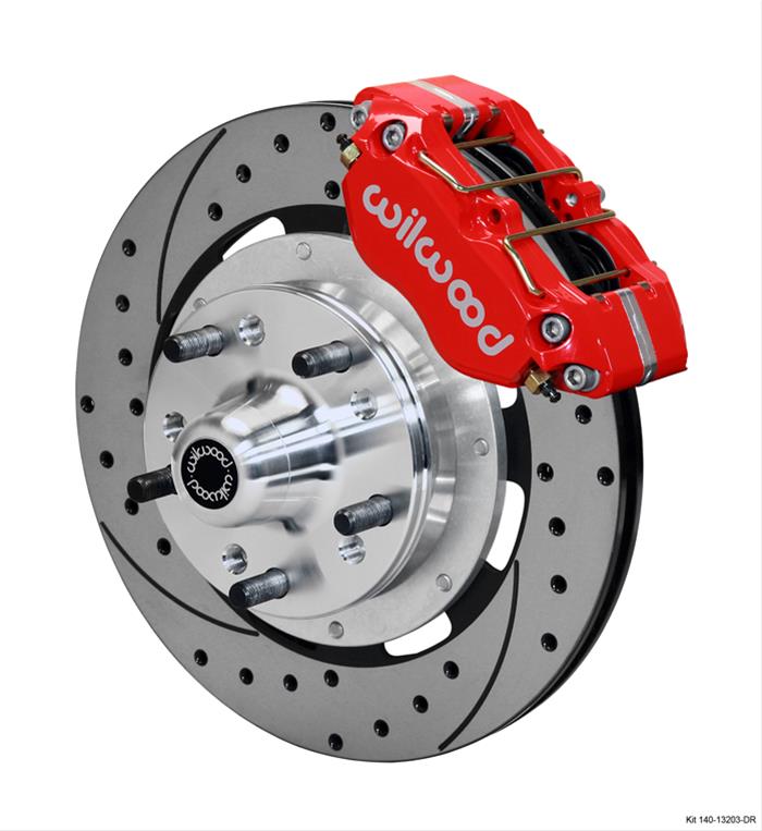 Wilwood Disc Brakes 140-13203-DR Wilwood DynaPro Dust-Boot Big Brake Front Brake Kits - Zander Auto Parts