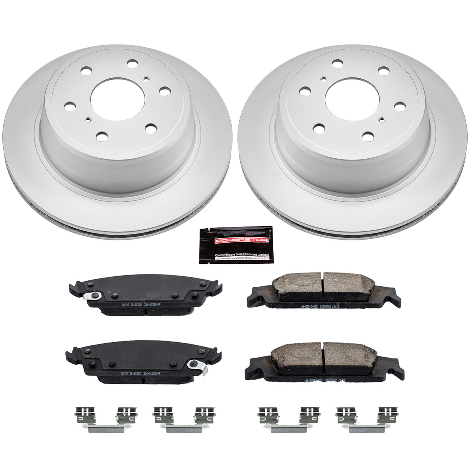 PowerStop CRK6562 PowerStop Z17 Evolution Plus GEOMET Coated Brake Kits - Zander Auto Parts