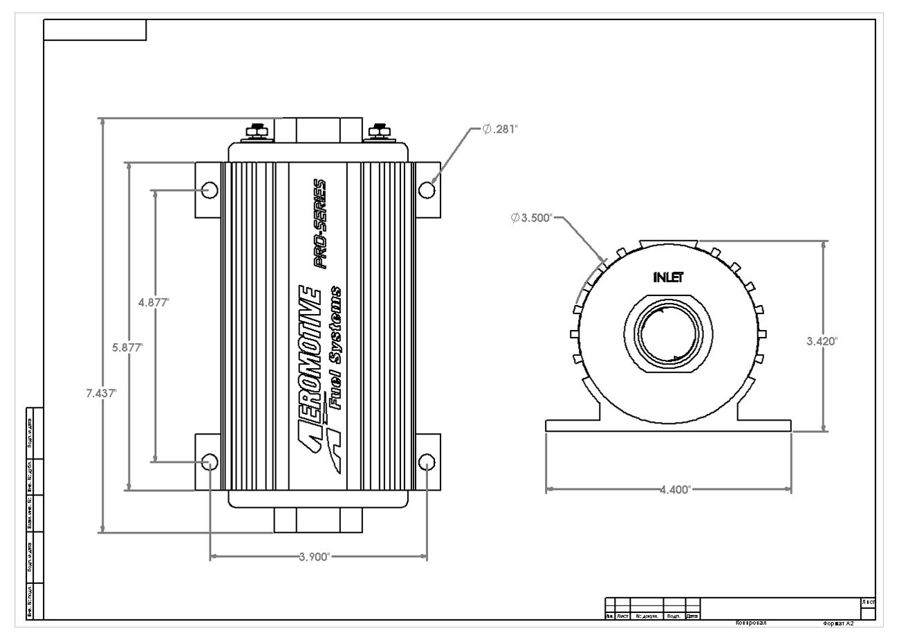 Aeromotive 11102 Aeromotive Pro-Series Fuel Pumps - Zander Auto Parts