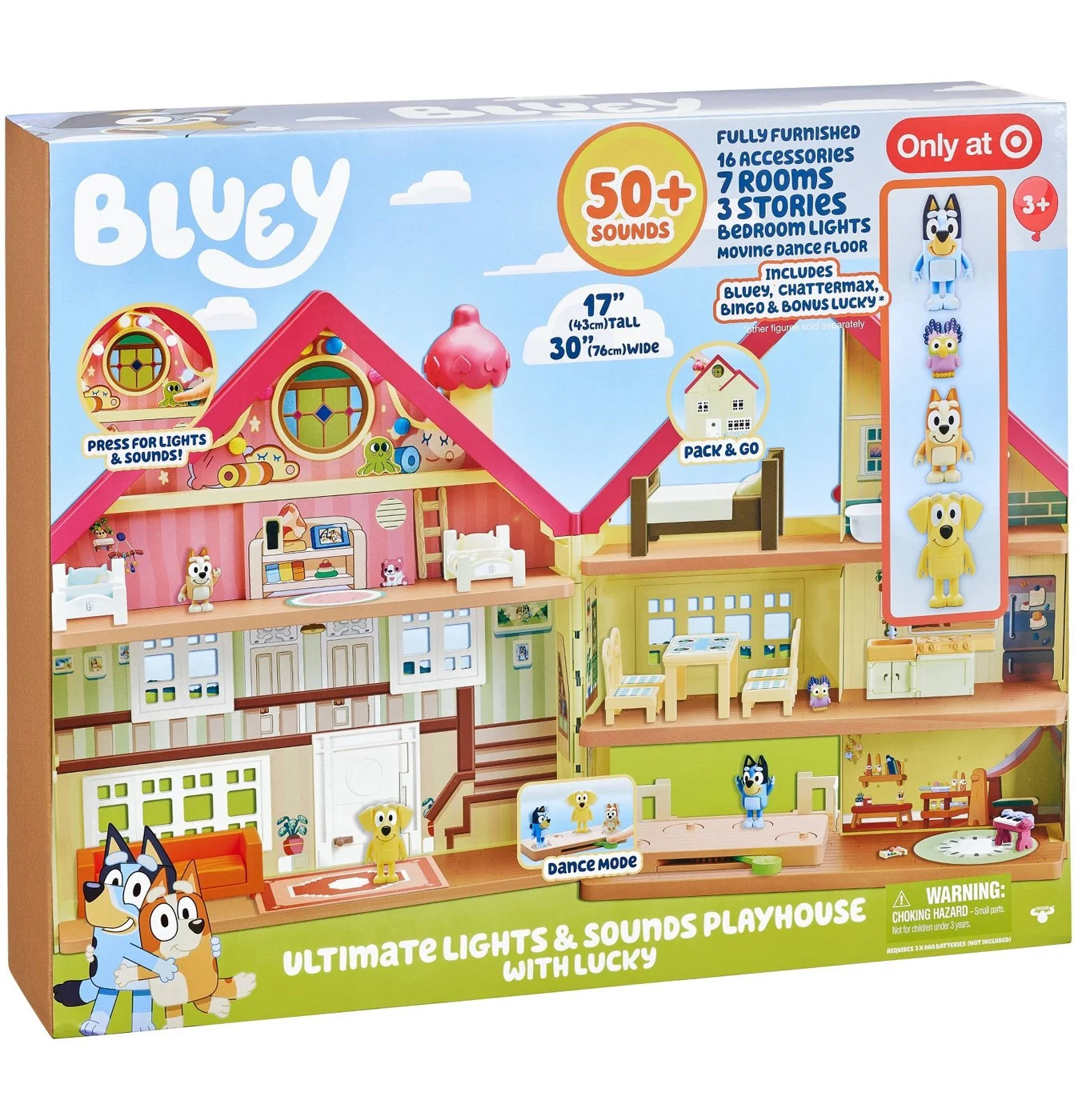 Bluey Ultimate Lights & Sounds Playhouse with Lucky Playset - Zander Auto Parts