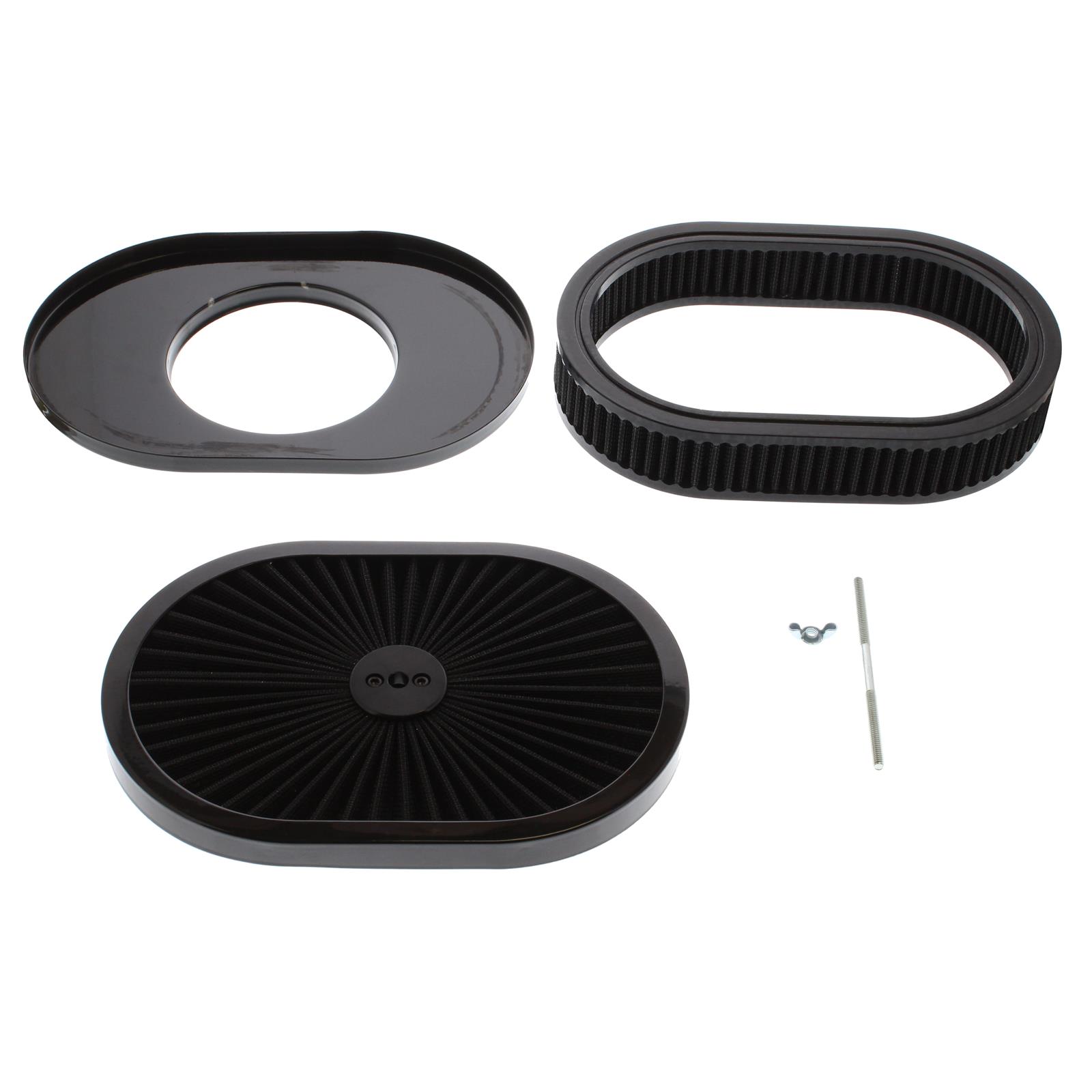 Summit Racing SUM-239525B Summit Racing™ Air Cleaners with Reusable Filters - Zander Auto Parts