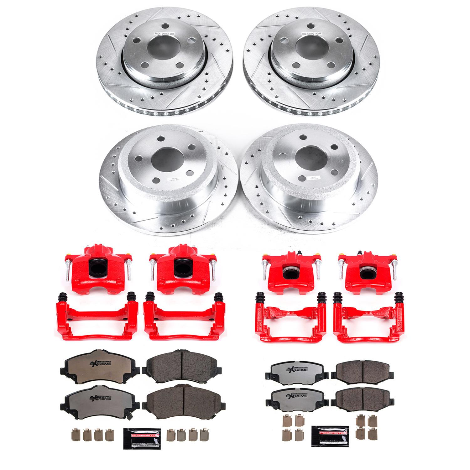 PowerStop KC2798-36 PowerStop Z36 Truck and Tow Brake Upgrade Kits with Calipers - Zander Auto Parts