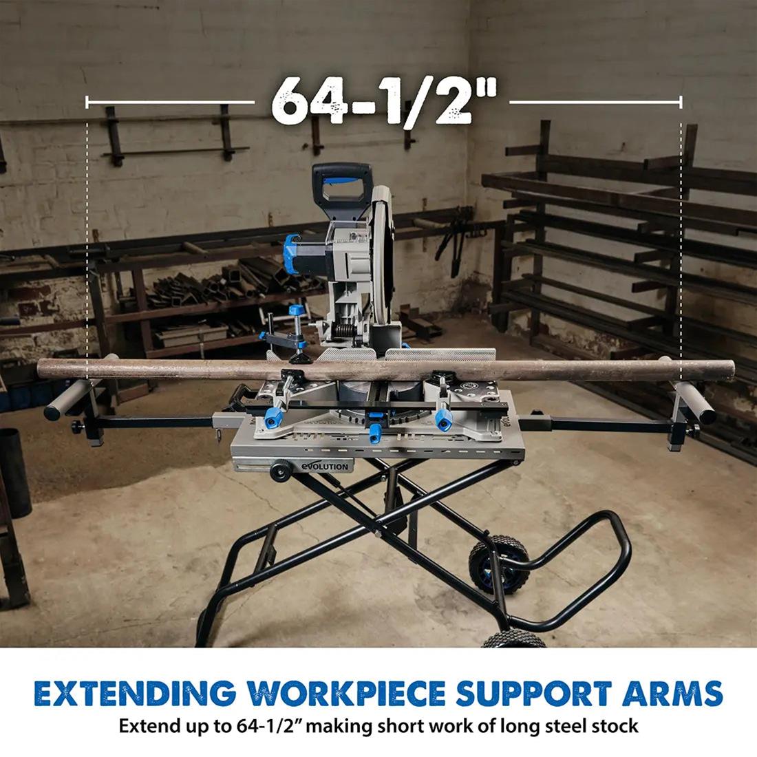 Evolution Powertools 133-0001 Evolution MCSSTAND Mitering Chop Saw Stands with Powerlift Assist - Zander Auto Parts