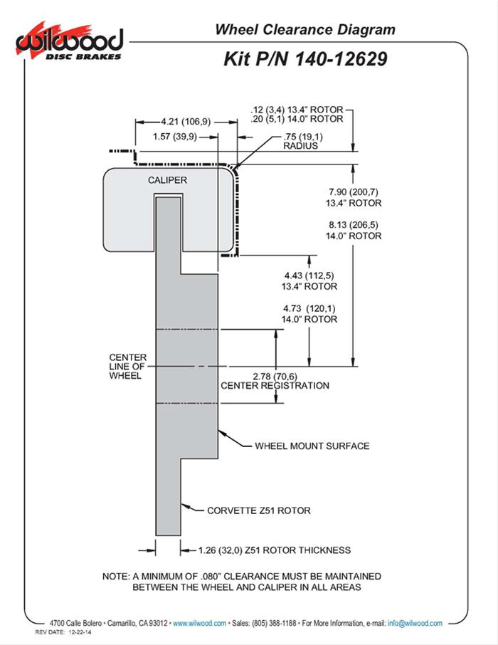 Wilwood Disc Brakes 140-12629-R Wilwood AERO6 Radial Mount Caliper Kits - Zander Auto Parts