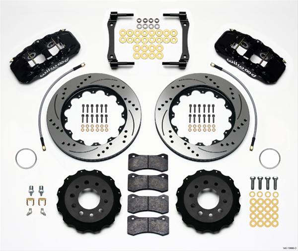 Wilwood Disc Brakes 140-13698-D Wilwood AERO4 Big Brake Rear Brake Kits - Zander Auto Parts