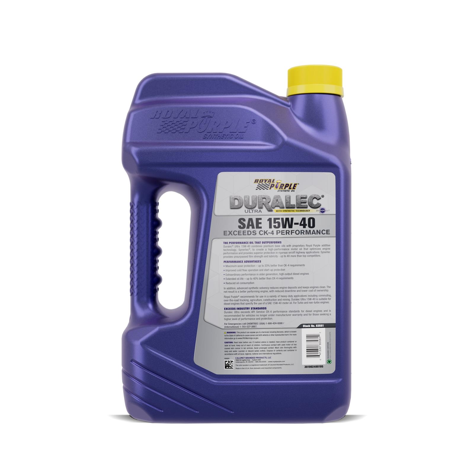 Royal Purple 83561 Royal Purple Duralec Ultra Diesel Motor Oil - Zander Auto Parts