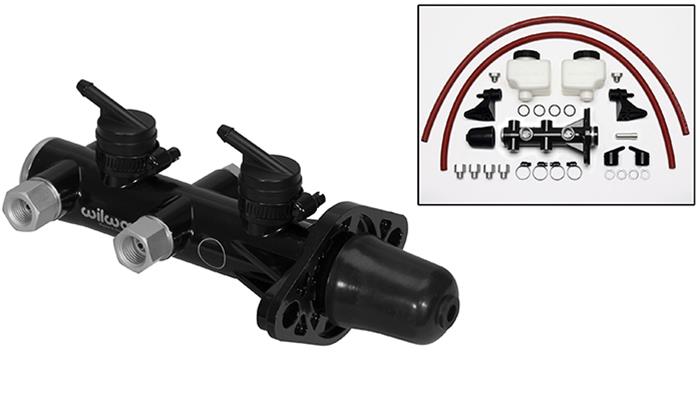 Wilwood Disc Brakes 260-14243-BK Wilwood Aluminum Tandem Master Cylinders - Zander Auto Parts