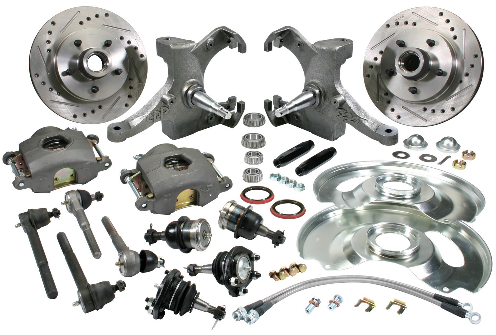 Classic Performance 6370SWBK-6D Classic Performance Upgrade Drop Spindle Brake Kits - Zander Auto Parts