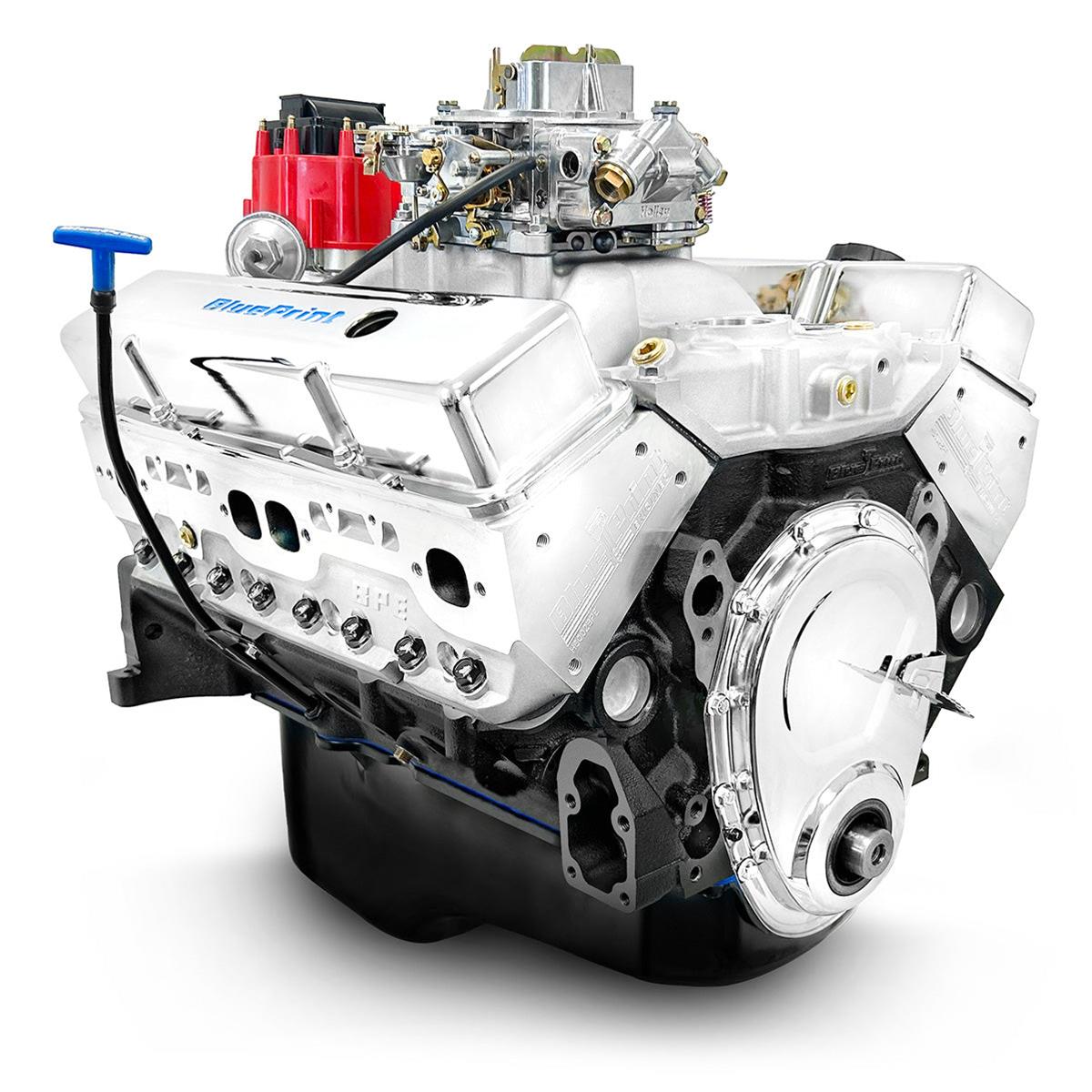 BluePrint Engines BP38318CTC1 BluePrint Engines GM 383 C.I.D. 436 HP Base Dressed Stroker Long Block Crate Engines - Zander Auto Parts