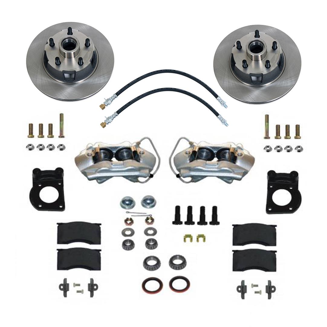 Summit Racing SUM-BK-45022 Summit Racing™ Stock Spindle Drum-to-Disc Brake Conversion Kits - Zander Auto Parts