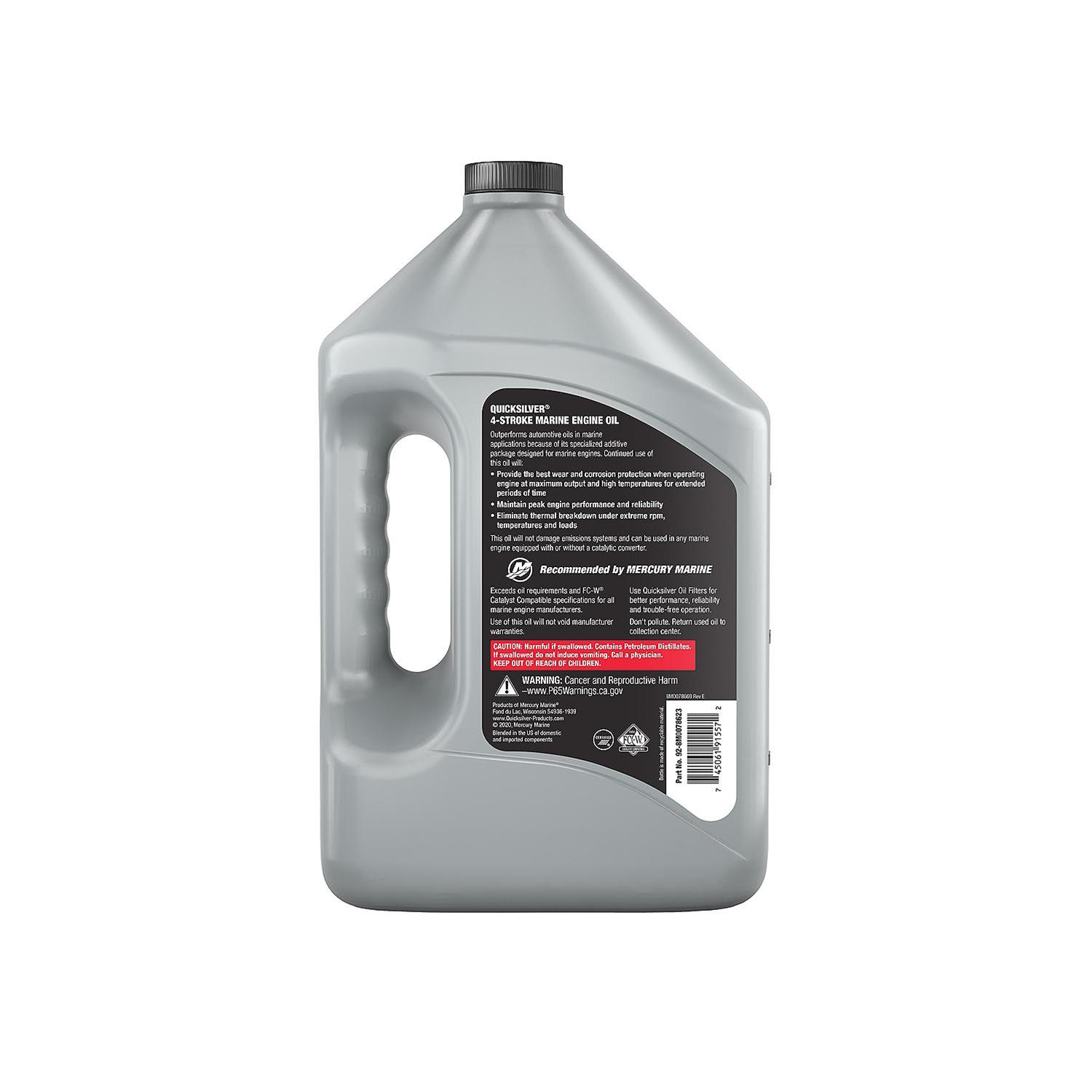Quicksilver 8M0078623 Quicksilver 4-Stroke Marine Synthetic Blend Engine Oil - Zander Auto Parts