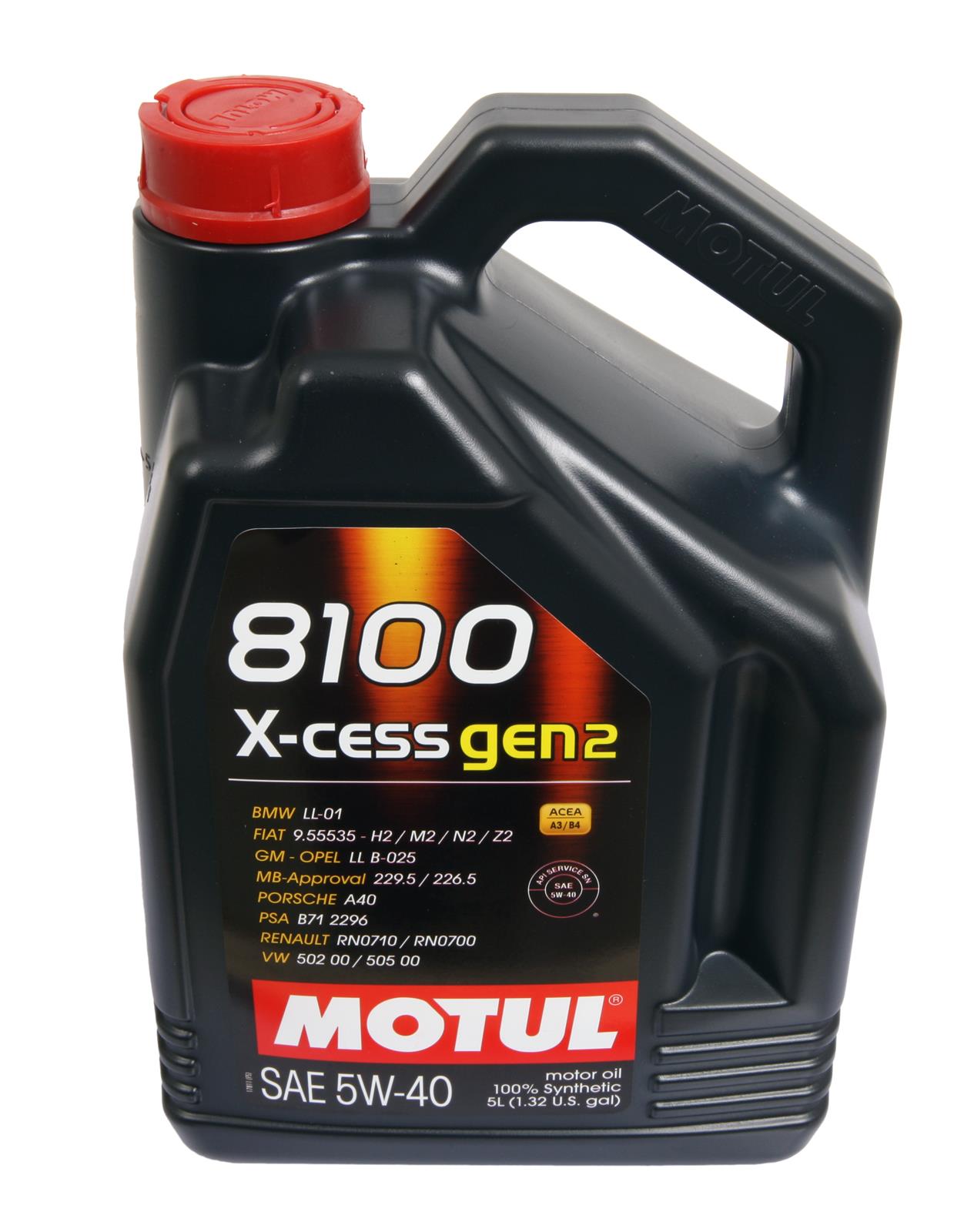 MOTUL 110905 Motul 8100 X-Cess Gen 2 Motor Oil - Zander Auto Parts