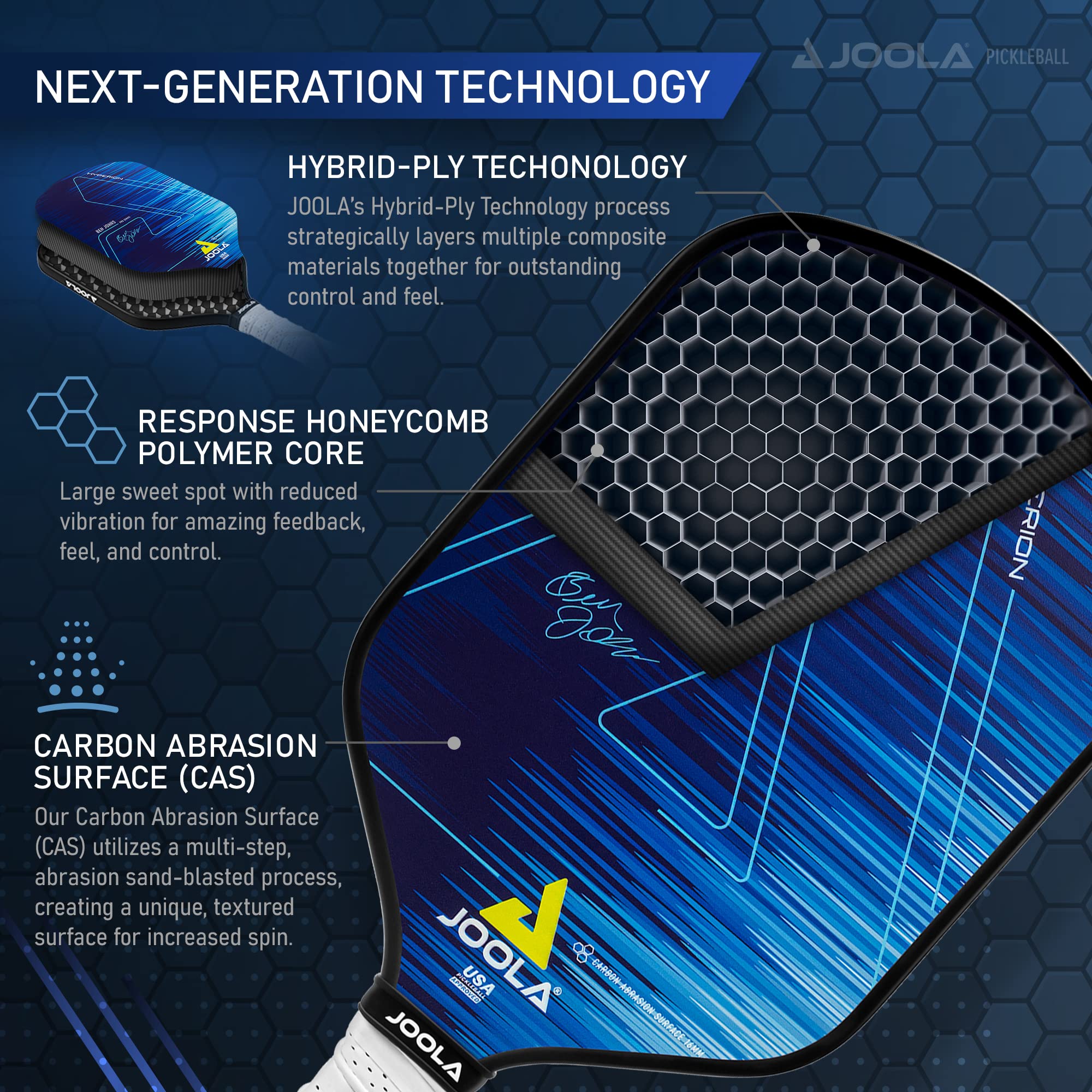 JOOLA Johns Hyperion Pickleball Paddle - Zander Auto Parts