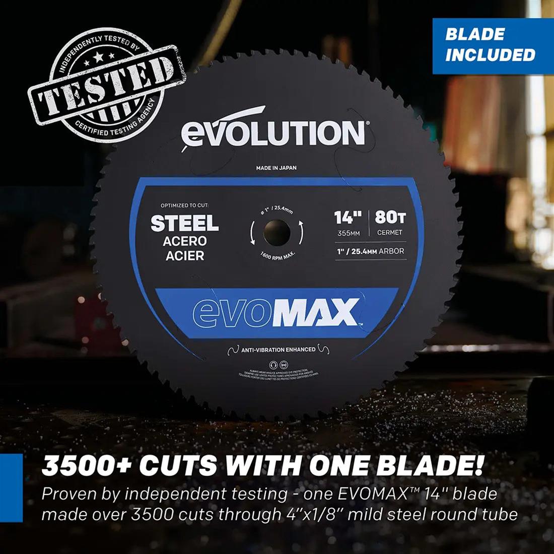 Evolution Powertools 102-0004A Evolution S14MCS 14 in.Metal Cutting Mitering Chop Saws - Zander Auto Parts