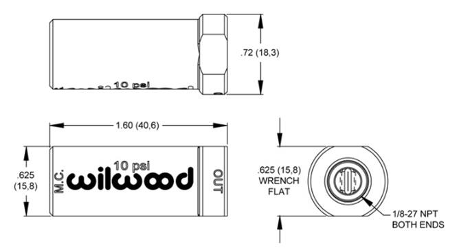 Wilwood Disc Brakes 260-13784 Wilwood Residual Pressure Valves - Zander Auto Parts