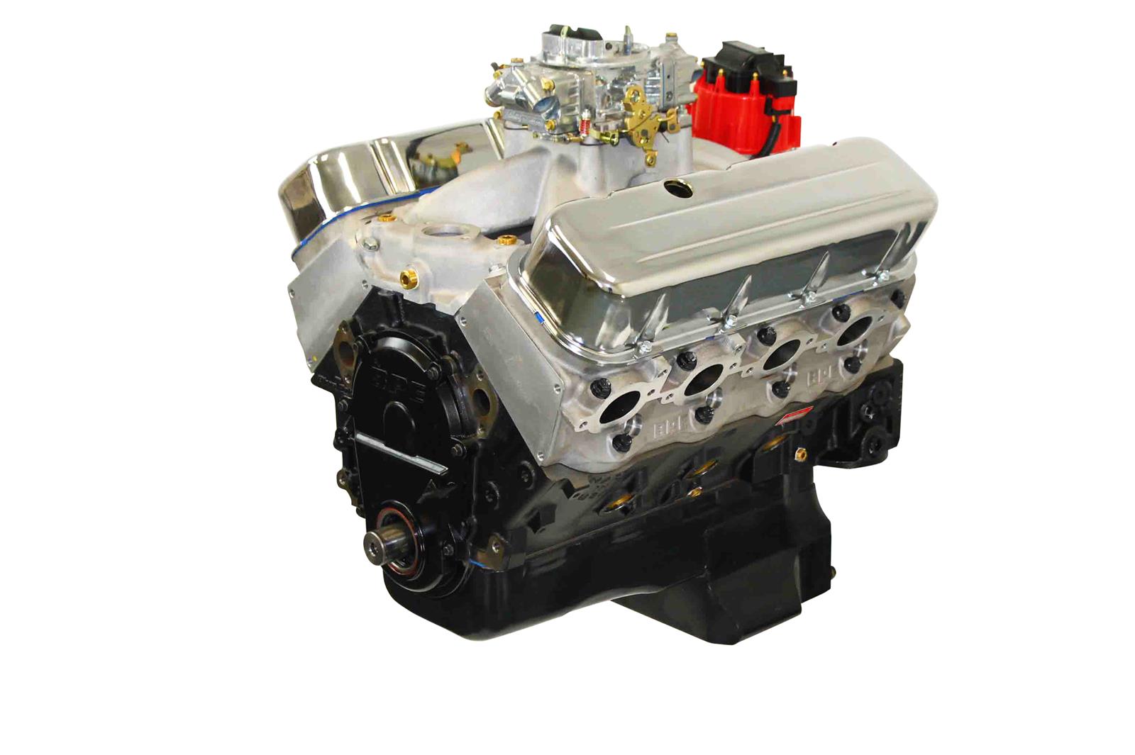 BluePrint Engines BP4967CTC BluePrint Engines GM 496 C.I.D. 600 HP Stroker Dressed Carbureted Long Block Crate Engines - Zander Auto Parts