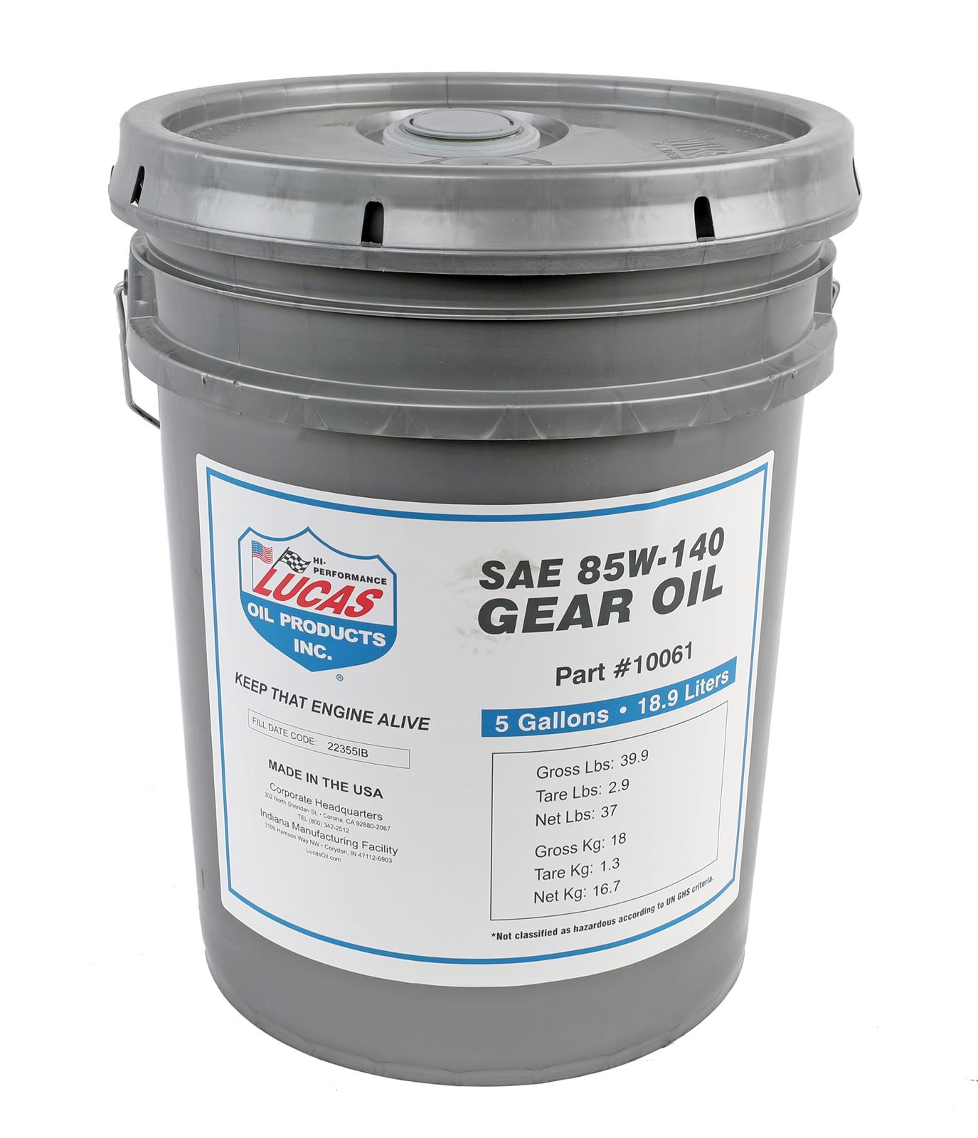 Lucas Oil 10061 Lucas Heavy-Duty Plus Gear Oil - Zander Auto Parts