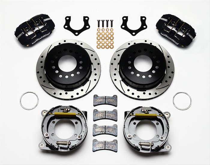 Wilwood Disc Brakes 140-11386-D Wilwood Forged DynaPro Low-Profile Rear Parking Brake Kits - Zander Auto Parts