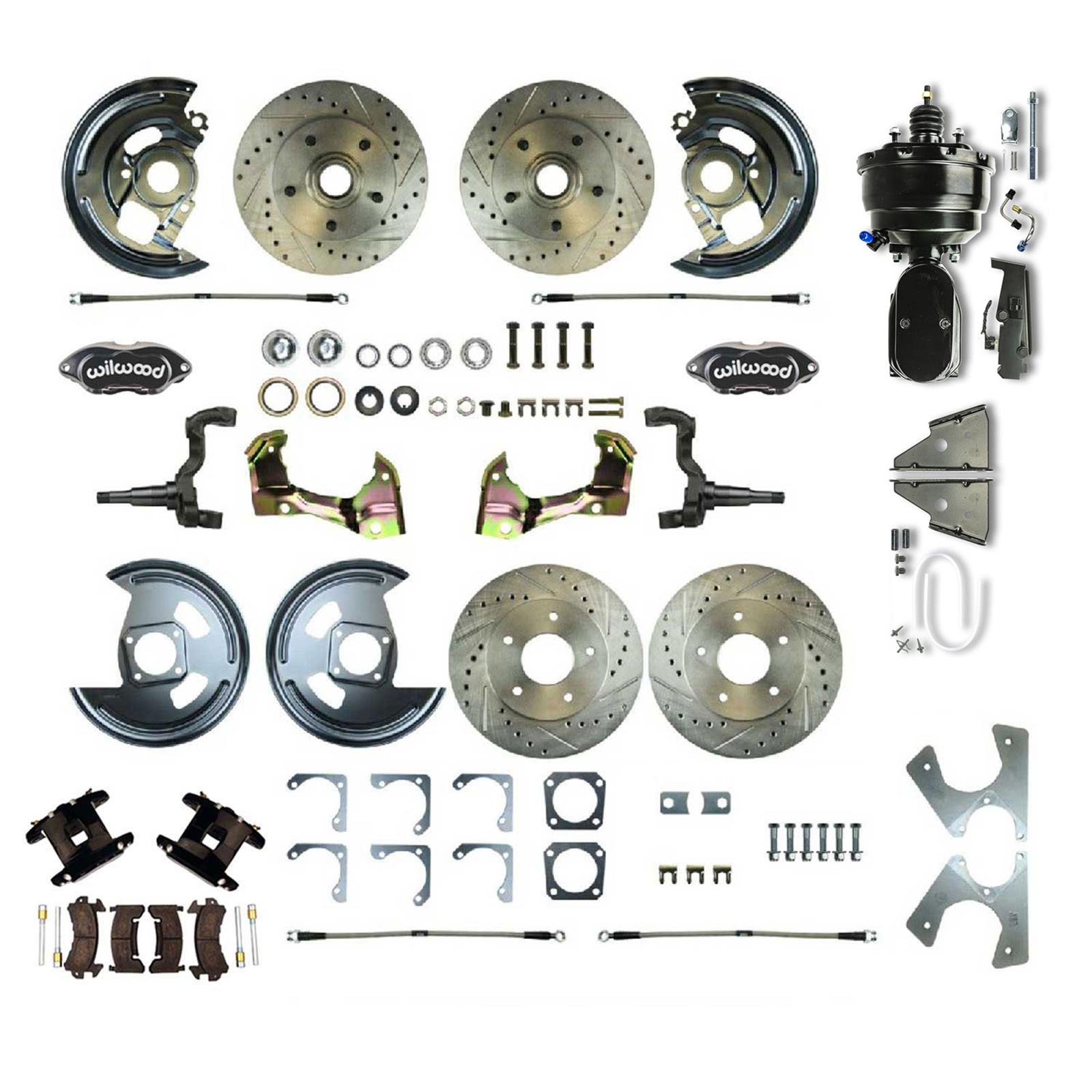 The Right Stuff AFXDC21CSY The Right Stuff Performance Series Front and Rear Disc Brake Conversion Kits - Zander Auto Parts