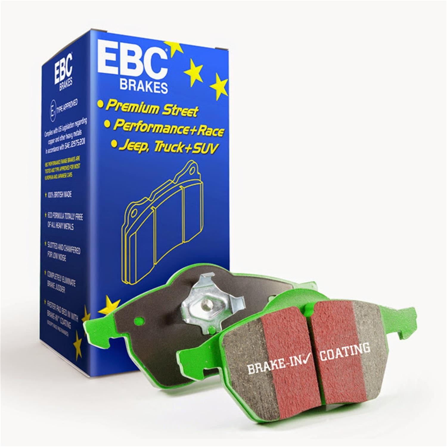 EBC Brakes DP61657 EBC Greenstuff Elite SUV and Light Truck Organic Brake Pads - Zander Auto Parts