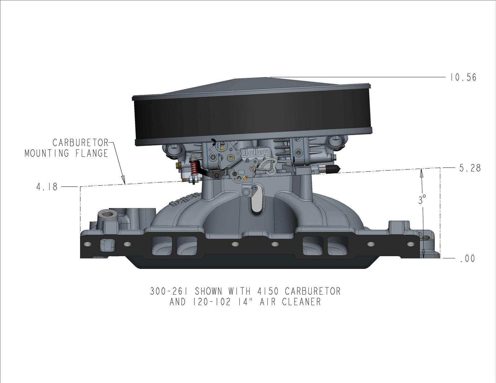 Holley 300-261 Holley Single Plane Carbureted Intake Manifolds - Zander Auto Parts