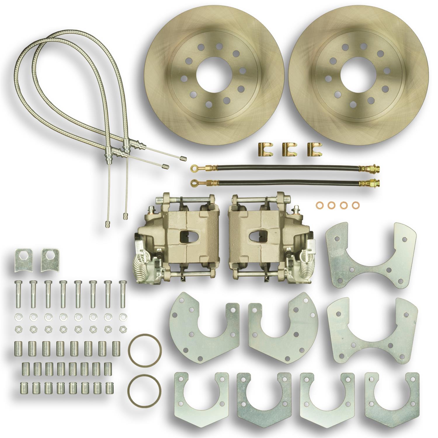 The Right Stuff ZDCRD02 The Right Stuff Rear Disc Brake Conversion Kits - Zander Auto Parts