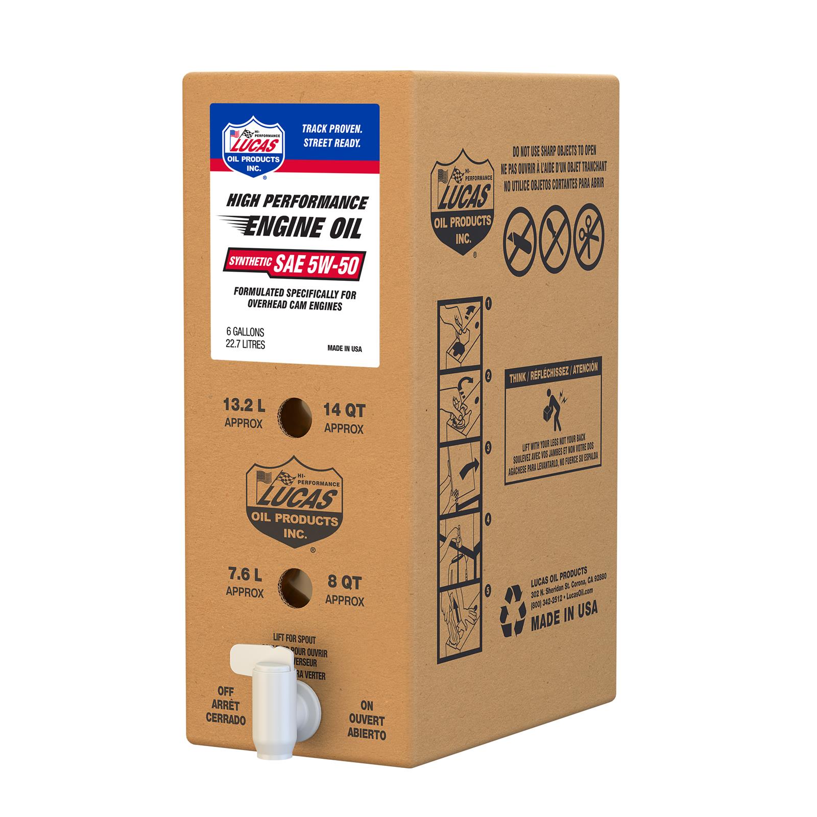 Lucas Oil 18015 Lucas High Performance Synthetic Oil - Zander Auto Parts
