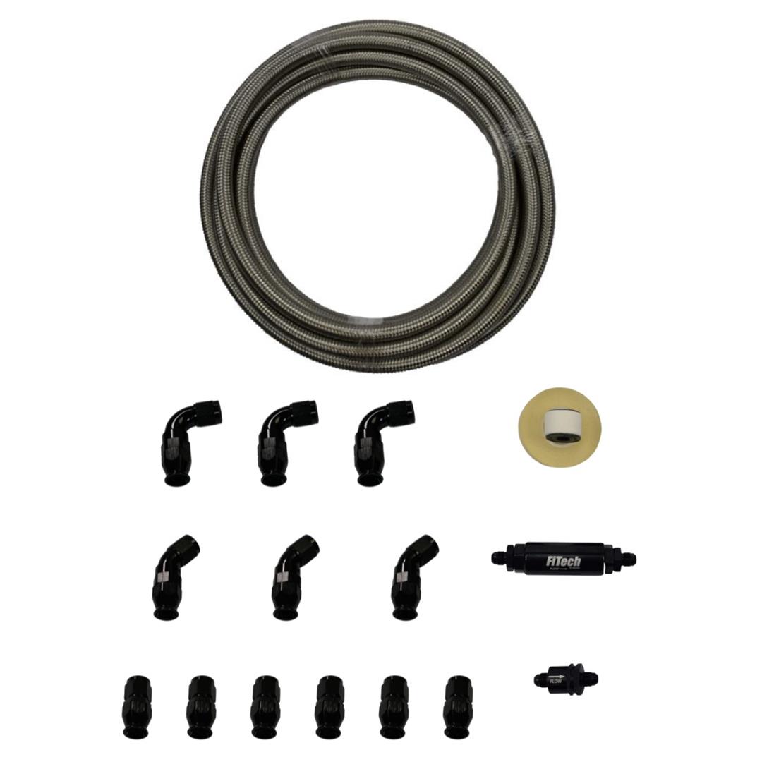 FiTech Fuel Injection 51005 FiTech Stainless Steel Fuel Line Kits - Zander Auto Parts