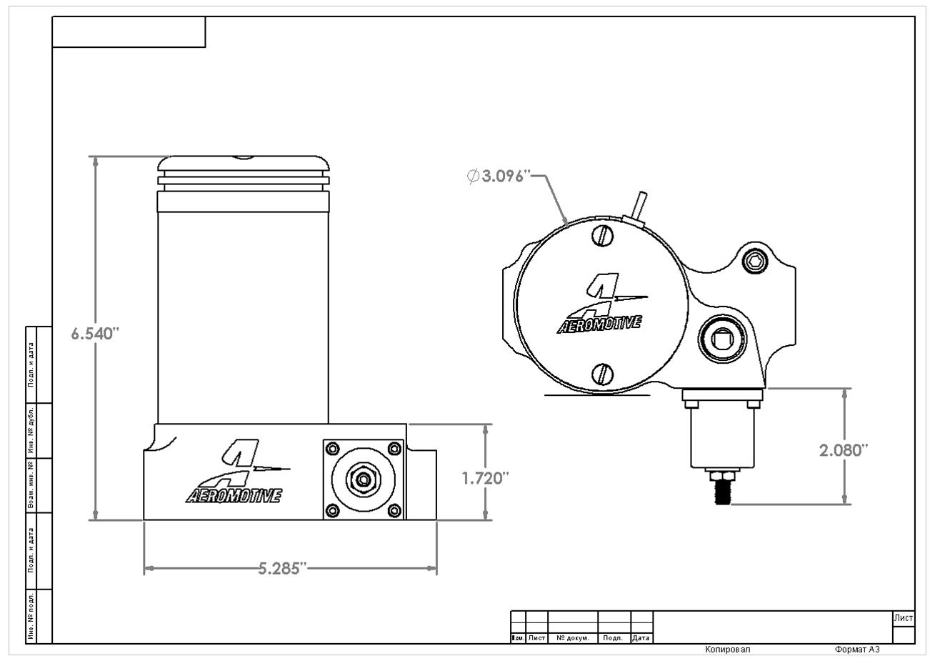Aeromotive 11202 Aeromotive A2000 Drag Race Fuel Pumps - Zander Auto Parts