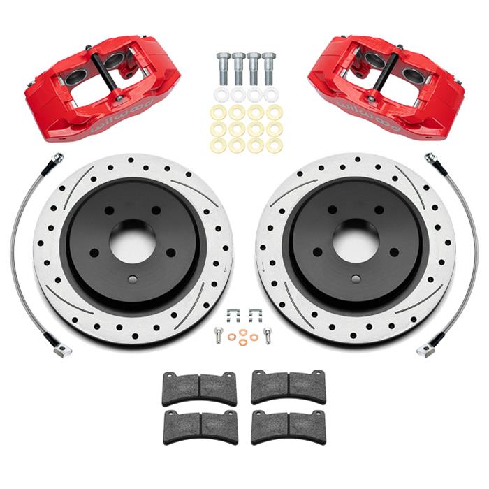 Wilwood Disc Brakes 140-17670-DR Wilwood DPC56 Rear Brake Kits - Zander Auto Parts