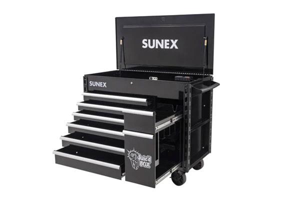 Sunex 8065PCBK Sunex Tools JUIC'D Box 7 Drawer Powered Carts - Zander Auto Parts