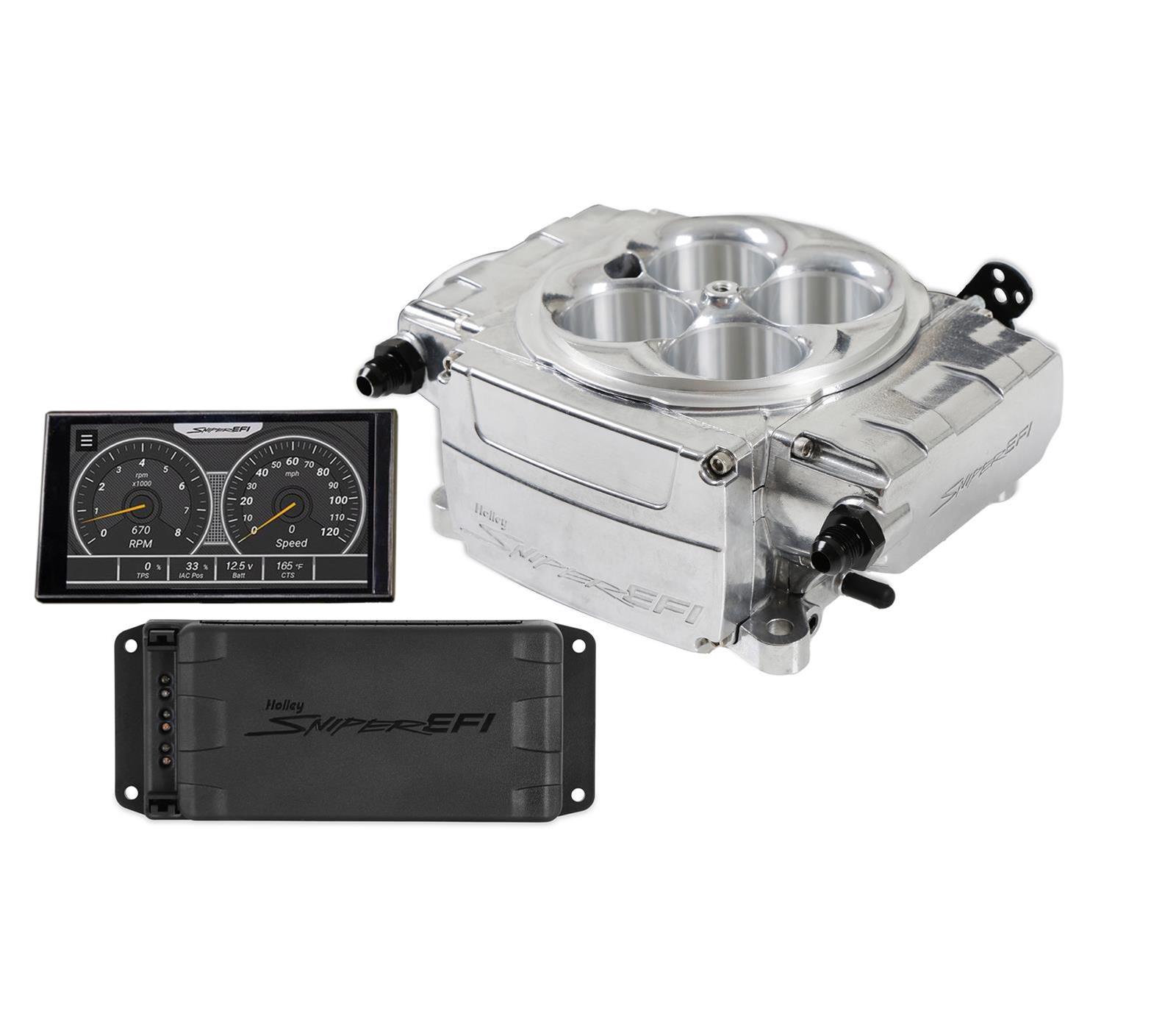 Holley Sniper 550-510-5PX Holley Sniper 2 EFI 650 HP Base Fuel Injection Systems with Power Distribution Module - Zander Auto Parts