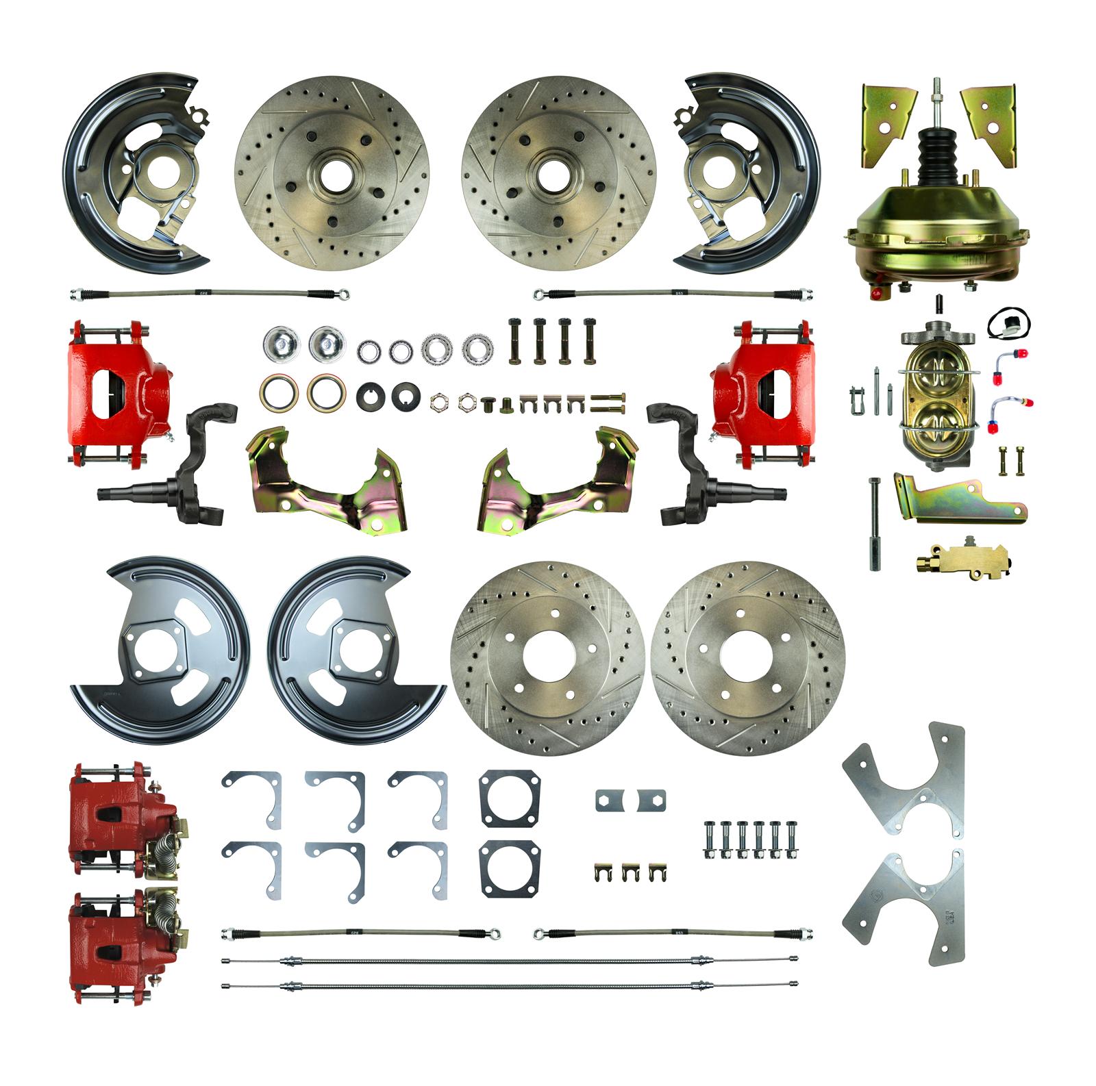 The Right Stuff AFXDC41CZ The Right Stuff 4-Wheel Disc Brake Conversion Show 'N Go Kits - Zander Auto Parts