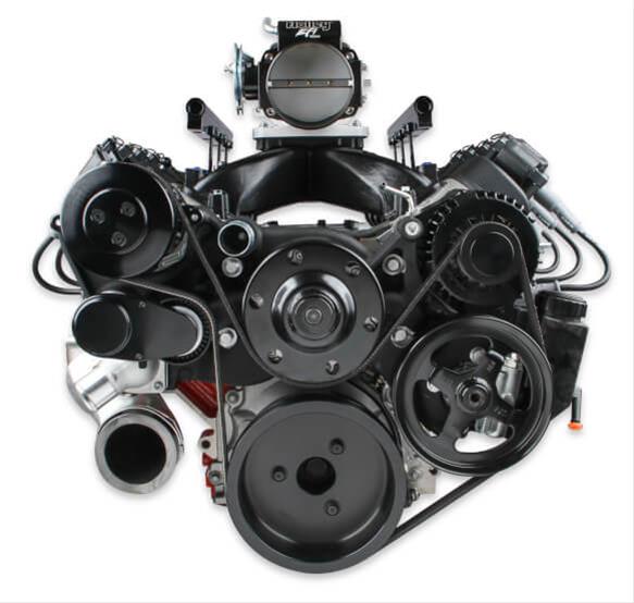 Holley 20-185BK Holley Mid-Mount Complete Accessory Systems - Zander Auto Parts