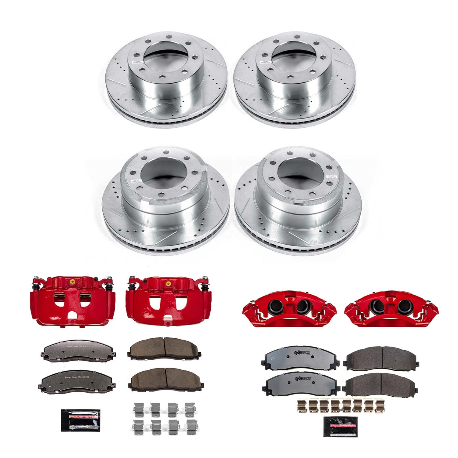 PowerStop KC6405-36 PowerStop Z36 Truck and Tow Brake Upgrade Kits with Calipers - Zander Auto Parts