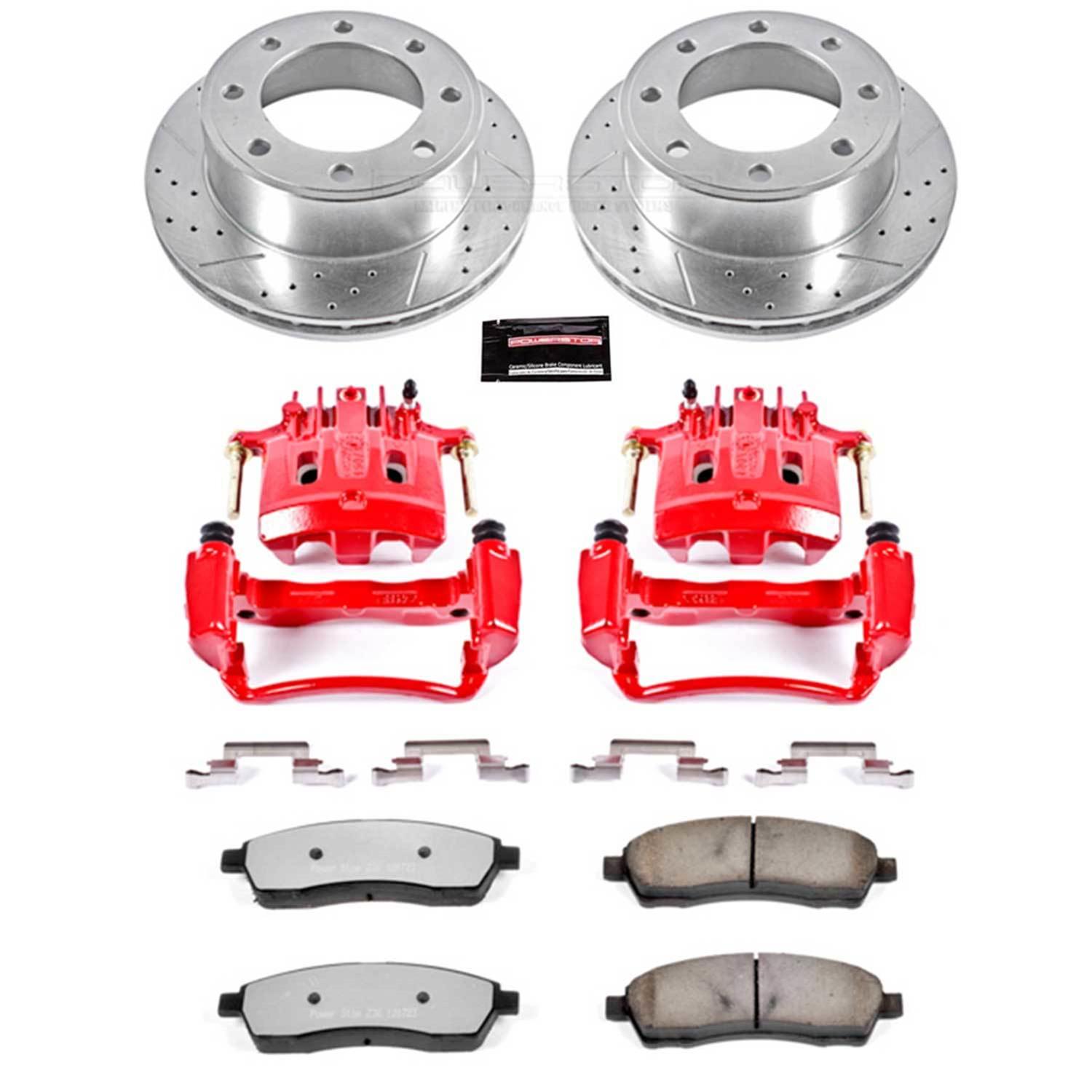 PowerStop KC1890A-36 PowerStop Z36 Truck and Tow Brake Upgrade Kits with Calipers - Zander Auto Parts