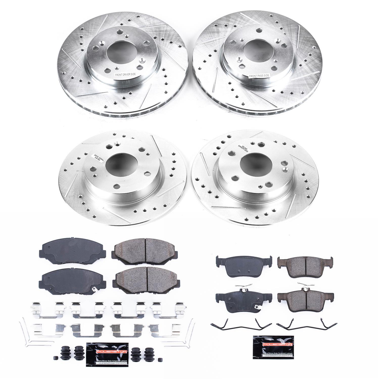PowerStop K7574 PowerStop Z23 Evolution Sport Brake Upgrade Kits - Zander Auto Parts