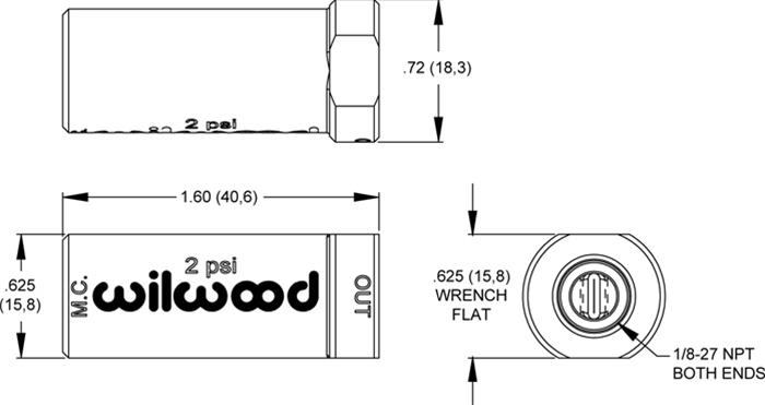 Wilwood Disc Brakes 260-13706 Wilwood Residual Pressure Valves - Zander Auto Parts