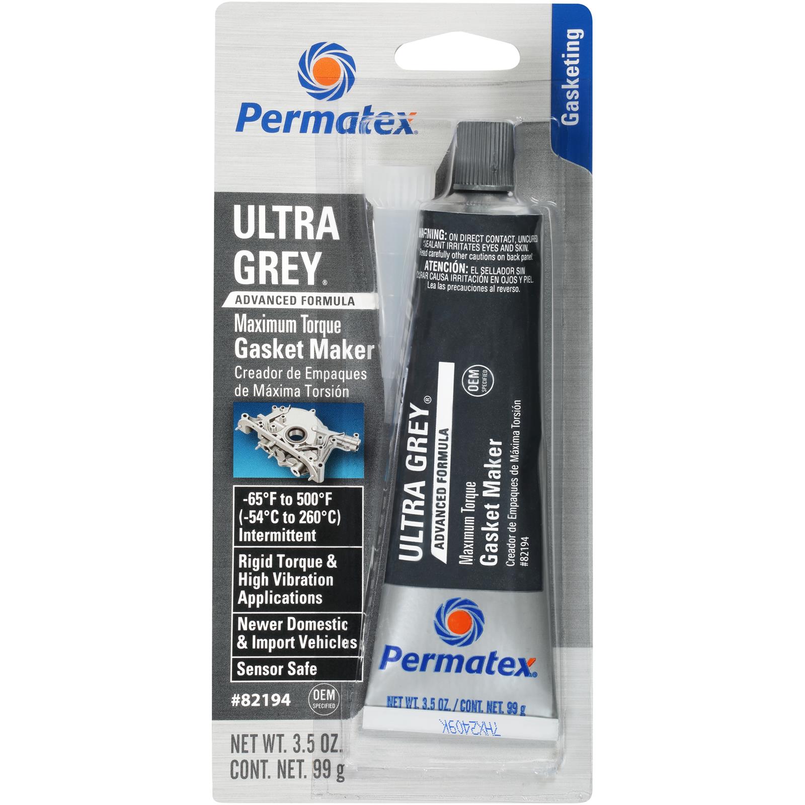 Permatex 82194 Permatex Ultra Grey RTV Silicone Gasket Maker - Zander Auto Parts