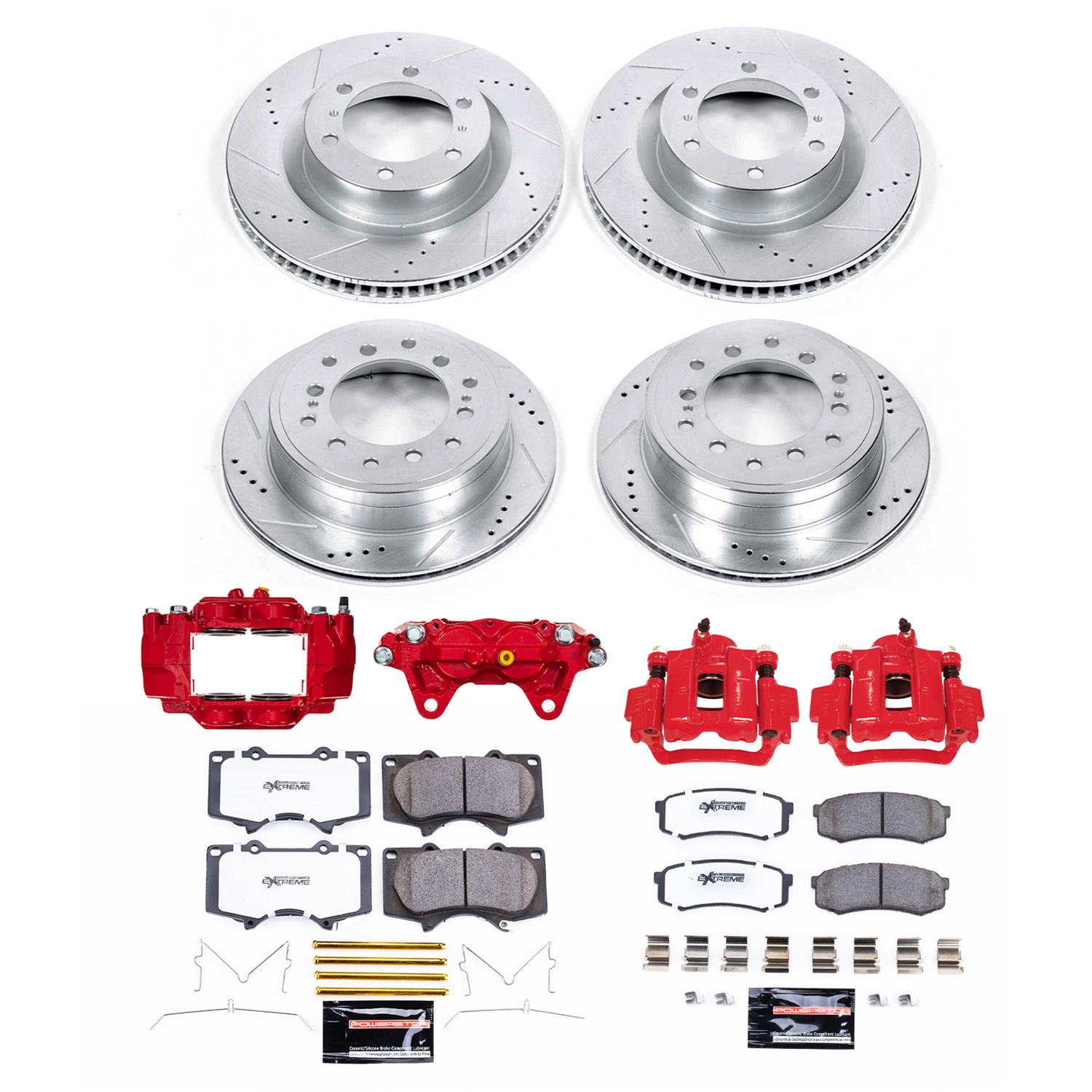 PowerStop KC5874A-36 PowerStop Z36 Truck and Tow Brake Upgrade Kits with Calipers - Zander Auto Parts