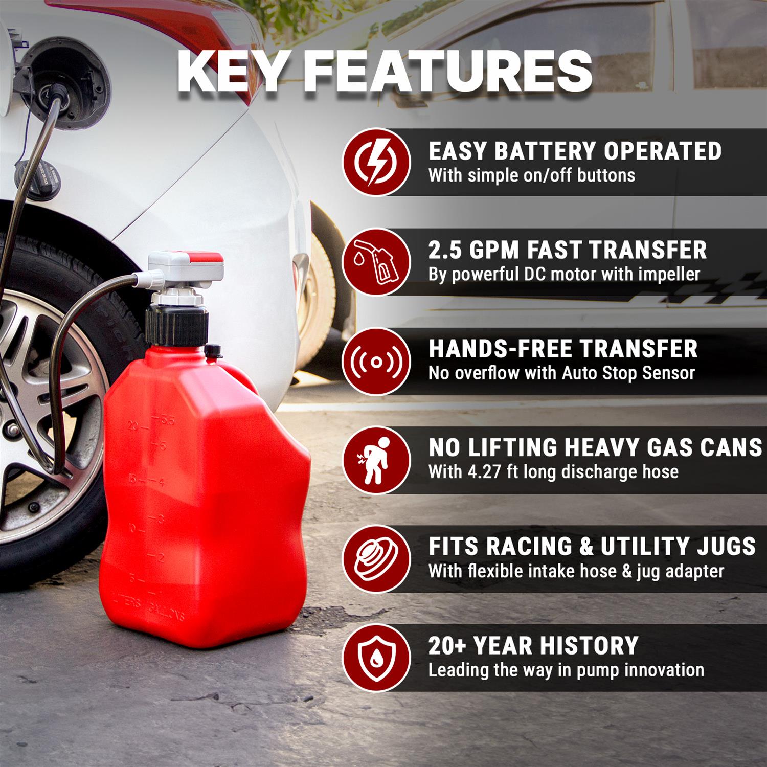 TERA PUMP 20176 Tera Pump Utility Jug Fuel Transfer Pumps - Zander Auto Parts