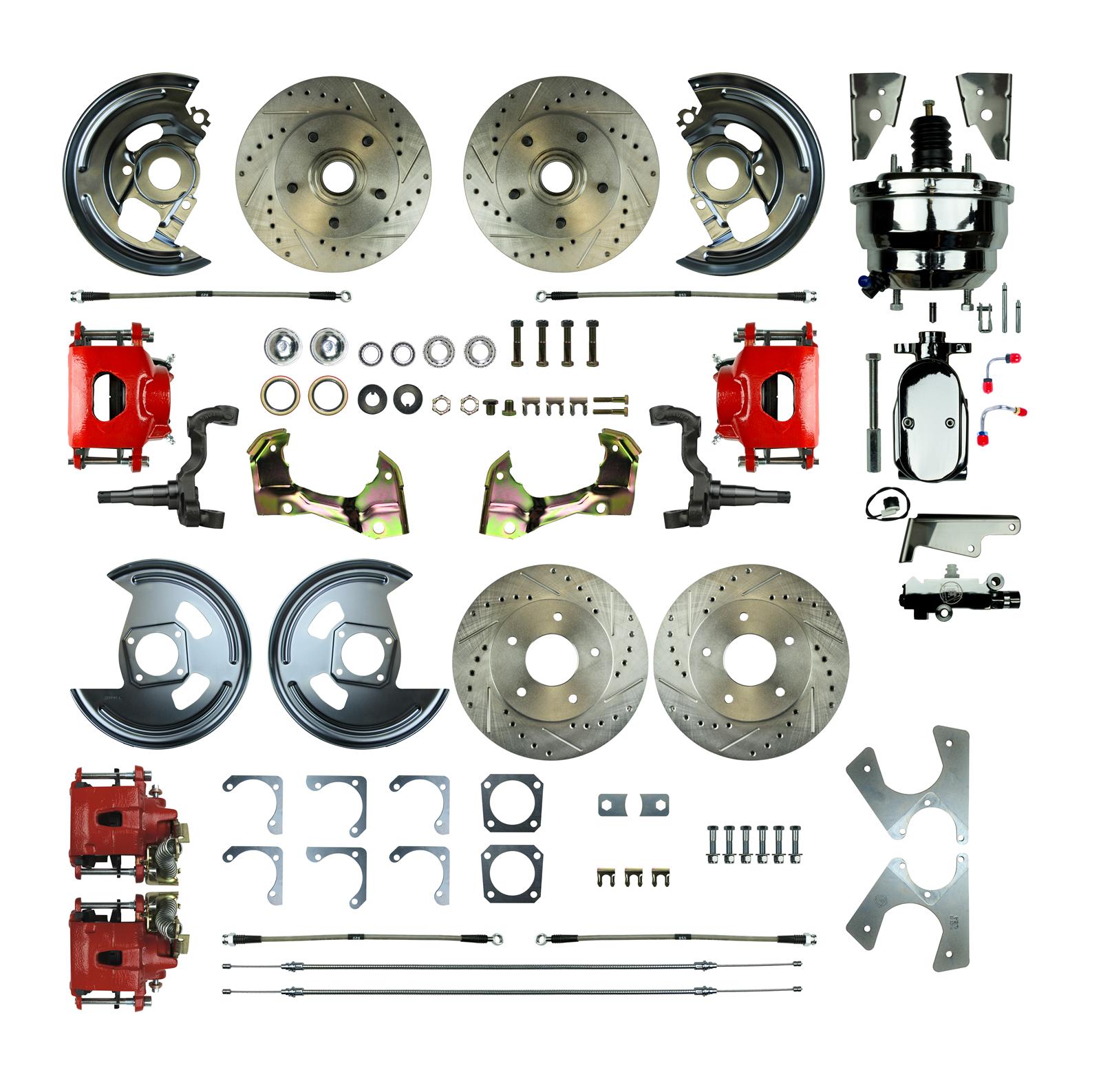 The Right Stuff AFXDC41CZX The Right Stuff 4-Wheel Disc Brake Conversion Best of Show Kits - Zander Auto Parts