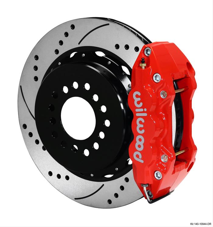 Wilwood Disc Brakes 140-10944-DR Wilwood AERO4 Big Brake Rear Brake Kits - Zander Auto Parts