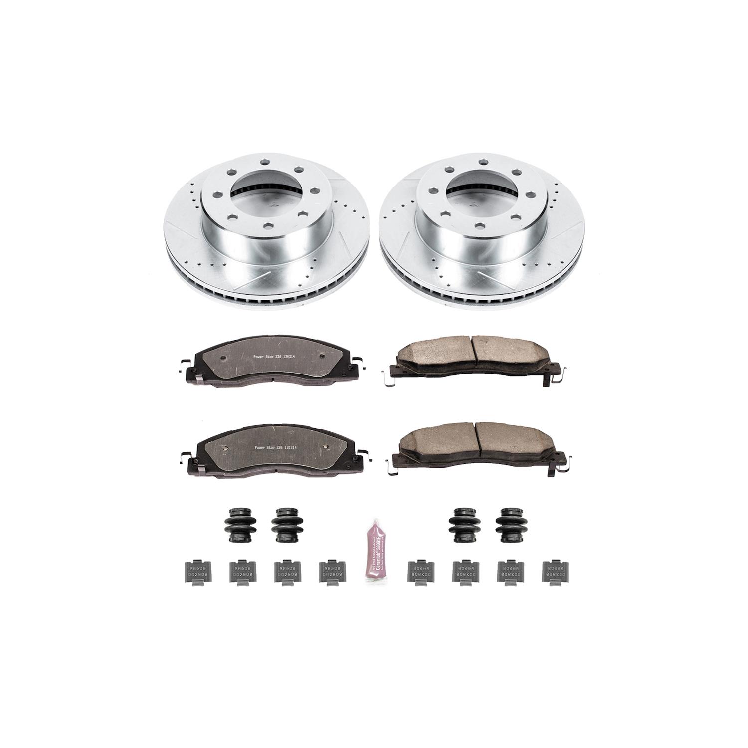 PowerStop K5411-36 PowerStop Z36 Truck and Tow Brake Upgrade Kits - Zander Auto Parts