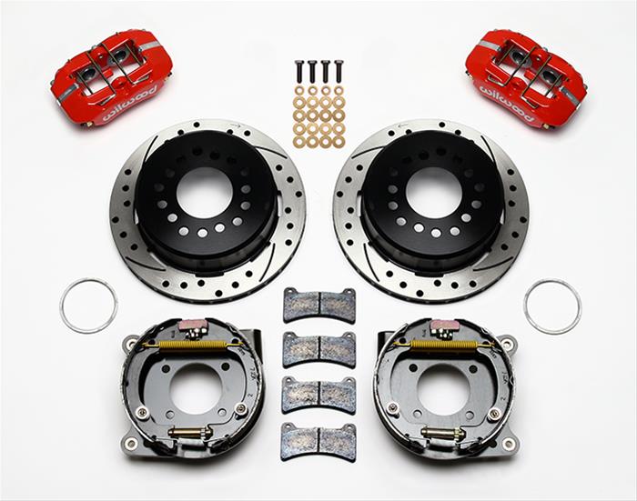Wilwood Disc Brakes 140-11398-DR Wilwood Forged DynaPro Low-Profile Rear Parking Brake Kits - Zander Auto Parts