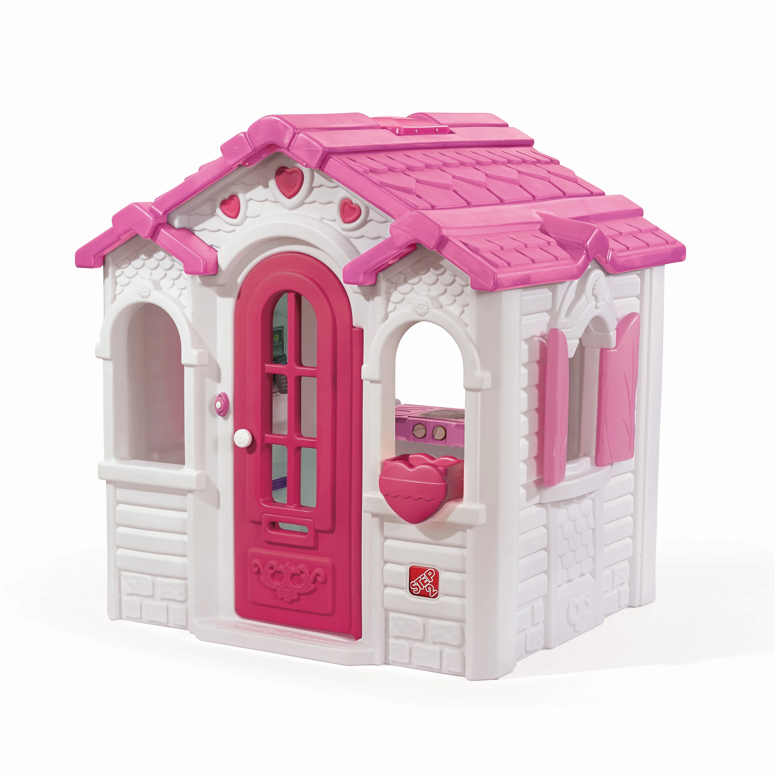 Step2 Sweetheart Pink Toddler Playhouse Plastic Kids Outdoor Toy - Zander Auto Parts