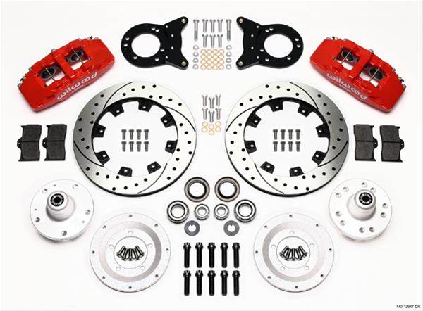 Wilwood Disc Brakes 140-12947-DR Wilwood Forged DynaPro 6 Big Brake Front Brake Kits - Zander Auto Parts