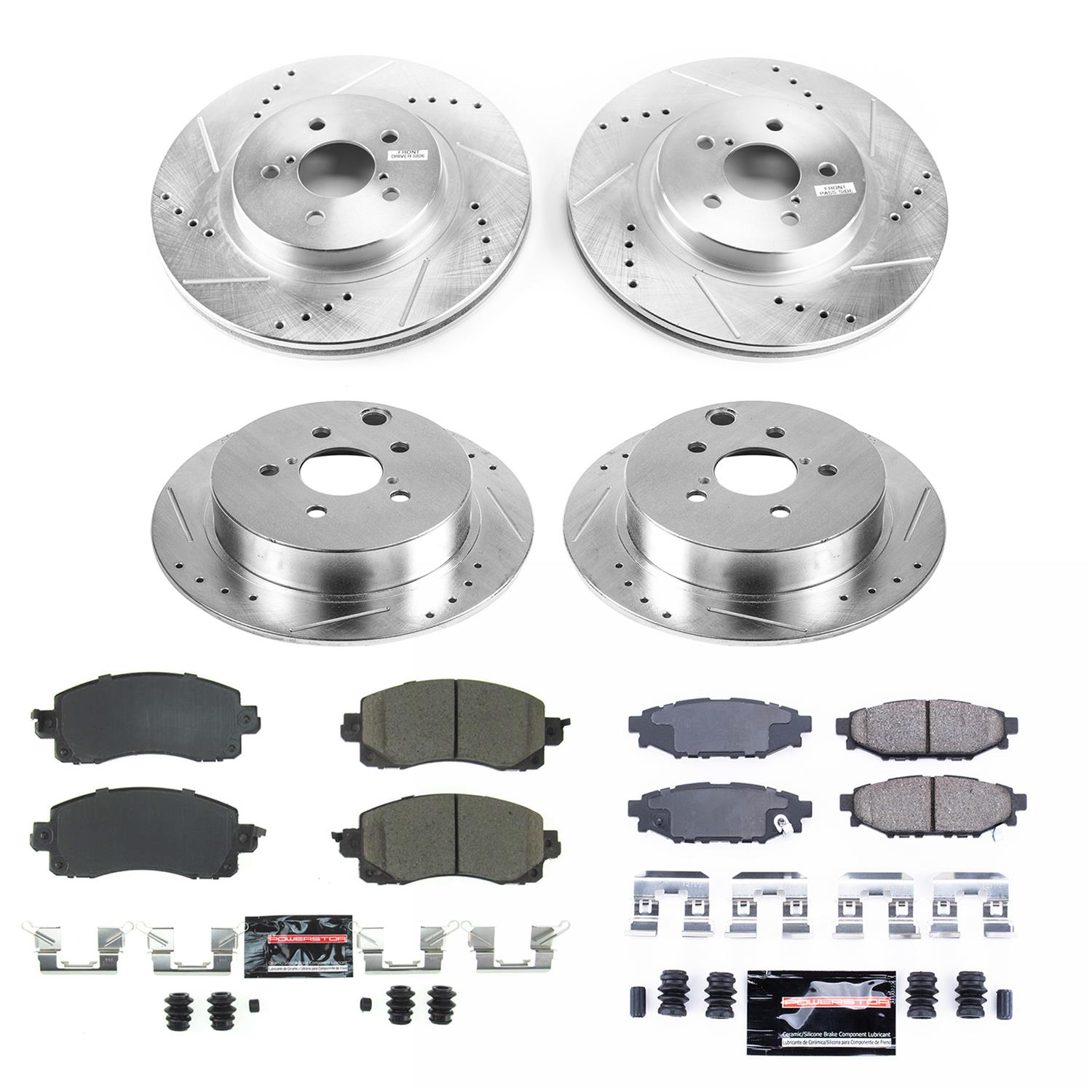 PowerStop K7927 PowerStop Z23 Evolution Sport Brake Upgrade Kits - Zander Auto Parts
