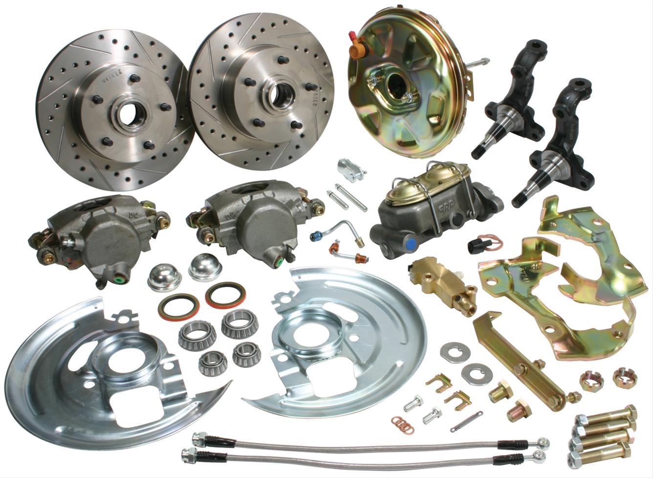 Classic Performance 6370SWBK-8S Classic Performance Upgrade Stock Spindle Brake Kits - Zander Auto Parts