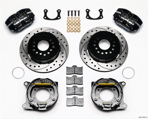 Wilwood Disc Brakes 140-13181-D Wilwood DynaPro Lug-Mount Rear Parking Brake Kits - Zander Auto Parts
